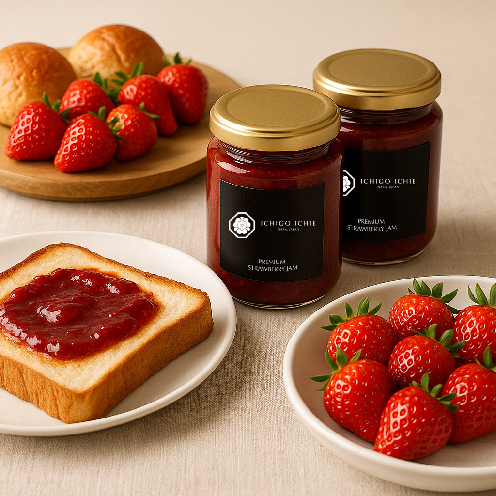 ICHIGO ICHIE プレミアムストロベリージャム〈果実ゴロッと150ml×2本セット〉