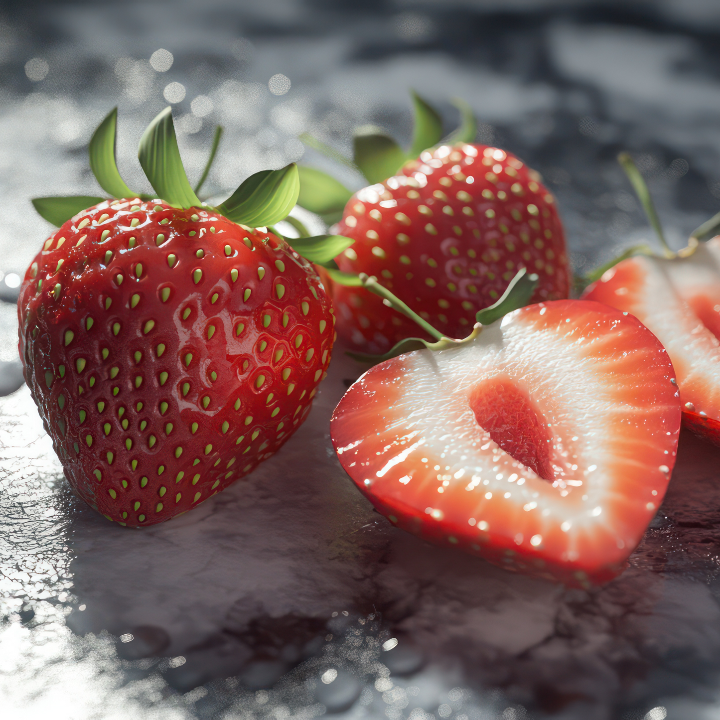 苺壱笑｜八角ギフトBOX プレミアム古都華（Mサイズ 約300g）　湧き水に育まれた深紅の果実を、墨色の箱にそっと包んで。