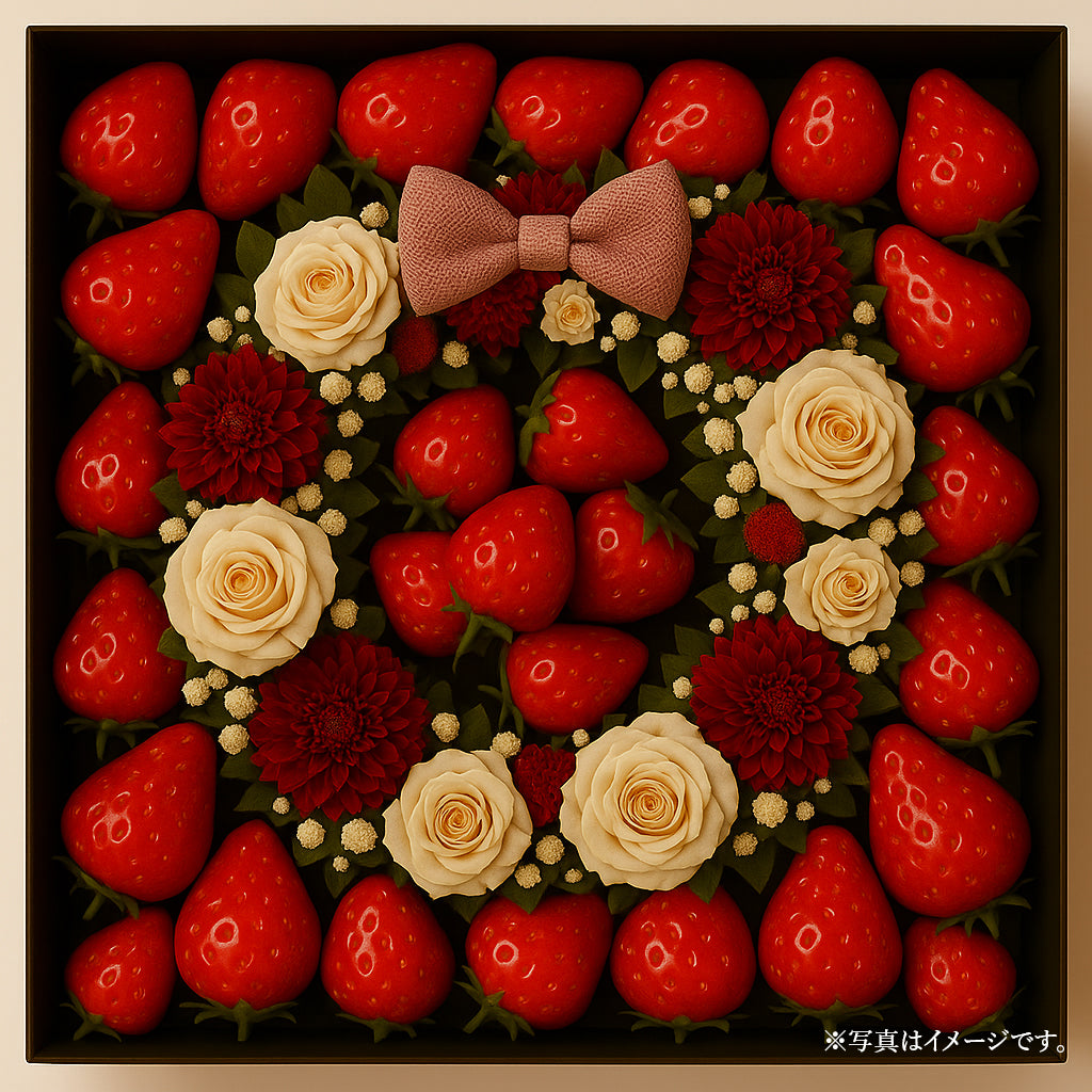 苺壱笑 プレミアムBOXリース　　　― ふたを開けた瞬間に、感動が咲くギフト